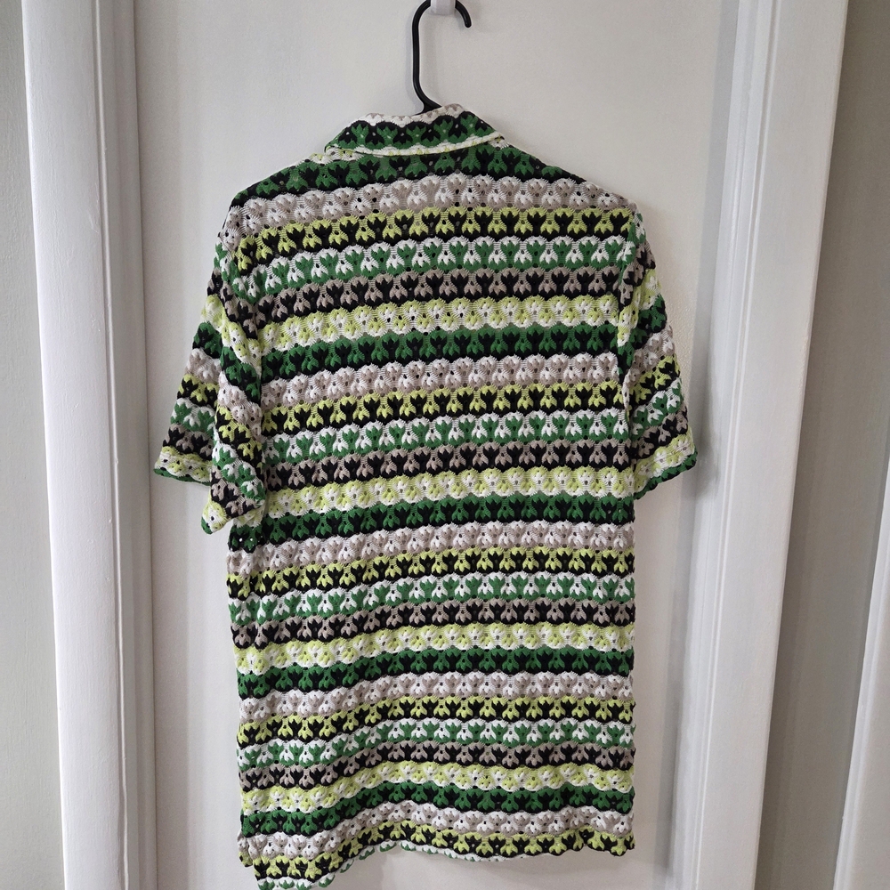 Stylish Multicolor Patterned Polo Shirt - image 4